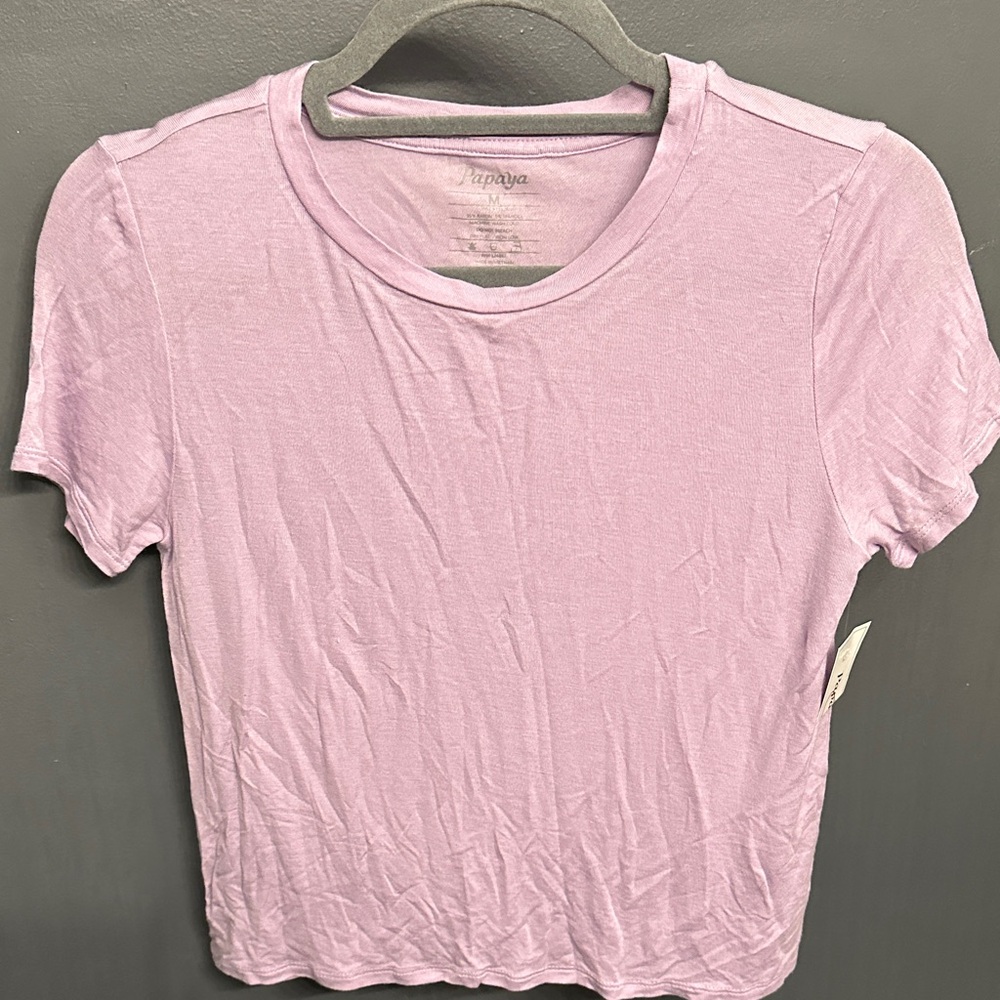 Papaya Soft Lavender Short Sleeve Tee